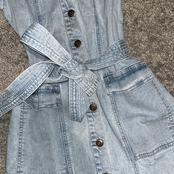 Denim puff sleeve Dress - Picture 10 of 13